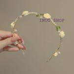 Arco de perlas y flores vintage